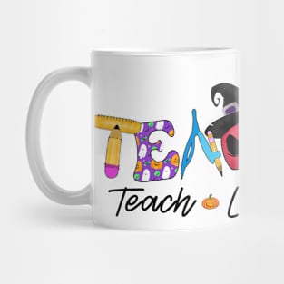 Teach Love Inspire Halloween Teacher Mug